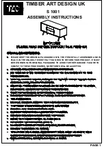 TAD S 1001 Assembly Instructions Manual preview