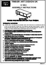 Preview for 1 page of TAD S 1004 Assembly Instructions Manual