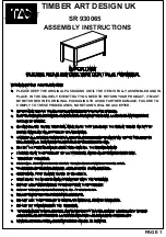 TAD SR 930065 Assembly Instructions Manual preview