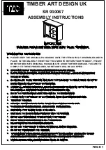 Preview for 1 page of TAD SR 930067 Assembly Instructions Manual