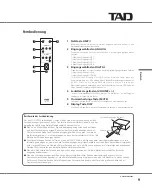 Preview for 47 page of TAD TAD-C2000 Owner'S Manual