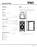 Предварительный просмотр 17 страницы TAD TAD-CR1 Owner'S Manual