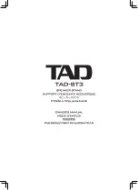 TAD TAD-ST3 Owner'S Manual предпросмотр