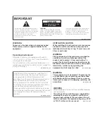 Preview for 2 page of TAD TAD TAD-M600 Owner'S Manual