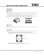 Preview for 7 page of TAD TAD TAD-M600 Owner'S Manual