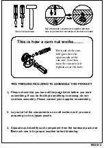 Preview for 2 page of TAD TV 900014 Assembly Instructions Manual