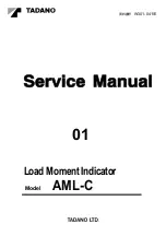 Preview for 1 page of Tadano AML-C Service Manual