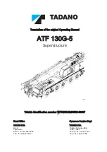 Предварительный просмотр 1 страницы Tadano ATF 130G-5 Translation Of The Original Operating Manual