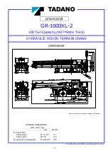 Tadano GR-1000XL-2 Manual preview