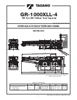 Tadano GR-1000XLL-4 Manual предпросмотр