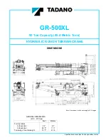 Tadano GR-500XL Manual предпросмотр