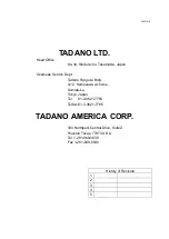 Preview for 28 page of Tadano RCSFT1-433 Operation And Maintenance Manual