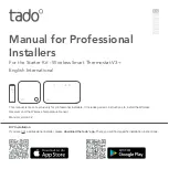 Предварительный просмотр 1 страницы tado° Wireless Smart Thermostat V3+ Manual For Professional Installers