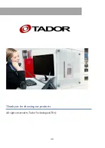 Preview for 20 page of Tador KX-T918-AVL Instruction Manual