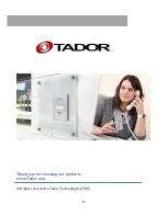 Предварительный просмотр 12 страницы Tador KX-T927-MTL-Rfid Instruction Manual