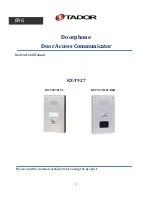 Tador KX-T927-MTL Instruction Manual preview