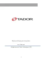 Preview for 9 page of Tador TOPAZ User Manual