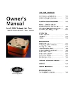 Tadpole Hot Tubs 2004 Owner'S Manual preview