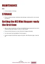 Предварительный просмотр 6 страницы Taege M3 Mini Hopper Owner'S Manual