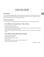 Preview for 6 page of TAG Heuer Calibre 17 Instructions And Guarantee Card