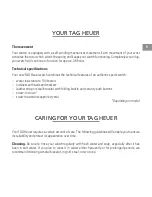 Preview for 6 page of TAG Heuer CALIBRE 8 Instructions And Guarantee Card