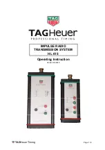 Preview for 1 page of TAG Heuer HL 615 Operating Instruction