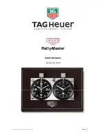 TAG Heuer Rally-Master User Manual preview