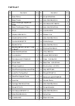 Preview for 2 page of TAG BNCH-FID Owner'S Manual & Parts List