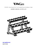 TAG RCK-SD3.1 Owner'S Manual & Parts List preview