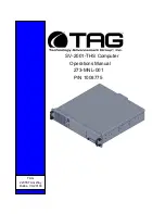 TAG SV-2001-THS Operation Manual preview
