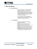 Preview for 7 page of TAG SV-2001-THS Operation Manual