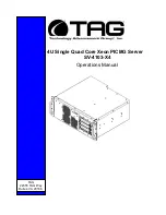 TAG SV-4103-X4 Operation Manual preview