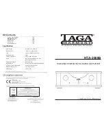 Taga Harmony HTA-2000B Instruction Manual preview