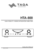 Taga Harmony HTA-800 Instruction Manual preview