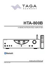 Preview for 1 page of Taga Harmony HTA-800B Instruction Manual