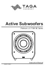 Taga Harmony Platinum SW-10 Instruction Manual preview