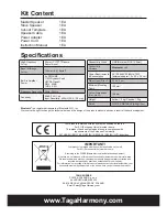 Preview for 20 page of Taga Harmony RB-1650BT Instruction Manual