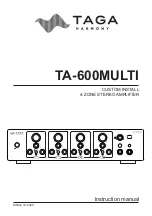 Preview for 1 page of Taga Harmony TA-600MULTI Instruction Manual