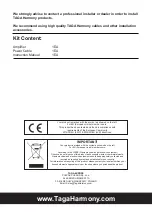 Preview for 15 page of Taga Harmony TA-600MULTI Instruction Manual