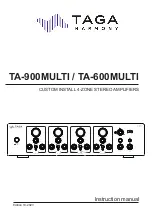 Предварительный просмотр 1 страницы Taga Harmony TA-900MULTI Instruction Manual