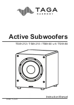 Taga Harmony TSW-210 Instruction Manual preview