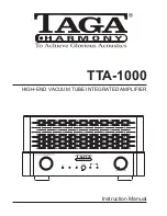 Taga Harmony TTA-1000 Instruction Manual preview