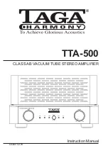 Taga Harmony TTA-500 Instruction Manual предпросмотр