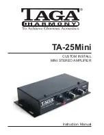 Taga TA-25Mini Instruction Manual предпросмотр