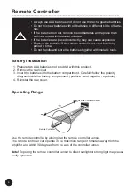 Предварительный просмотр 6 страницы Taga TTA-1000B Instruction Manual