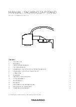 Preview for 1 page of tagarno ZAP STAND Manual