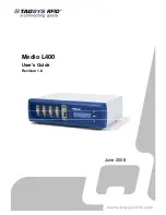 TAGSYS RFID Medio L400 User Manual preview