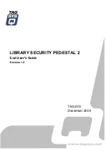 TAGSYS LIBRARY SECURITY PEDESTAL 2 End User Manual предпросмотр