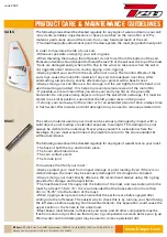 Preview for 2 page of Tahe T293 Product Care & Maintenance Manuallines