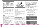 Preview for 2 page of tahoe gear TGT-ZION-9-B Assembly Instruction